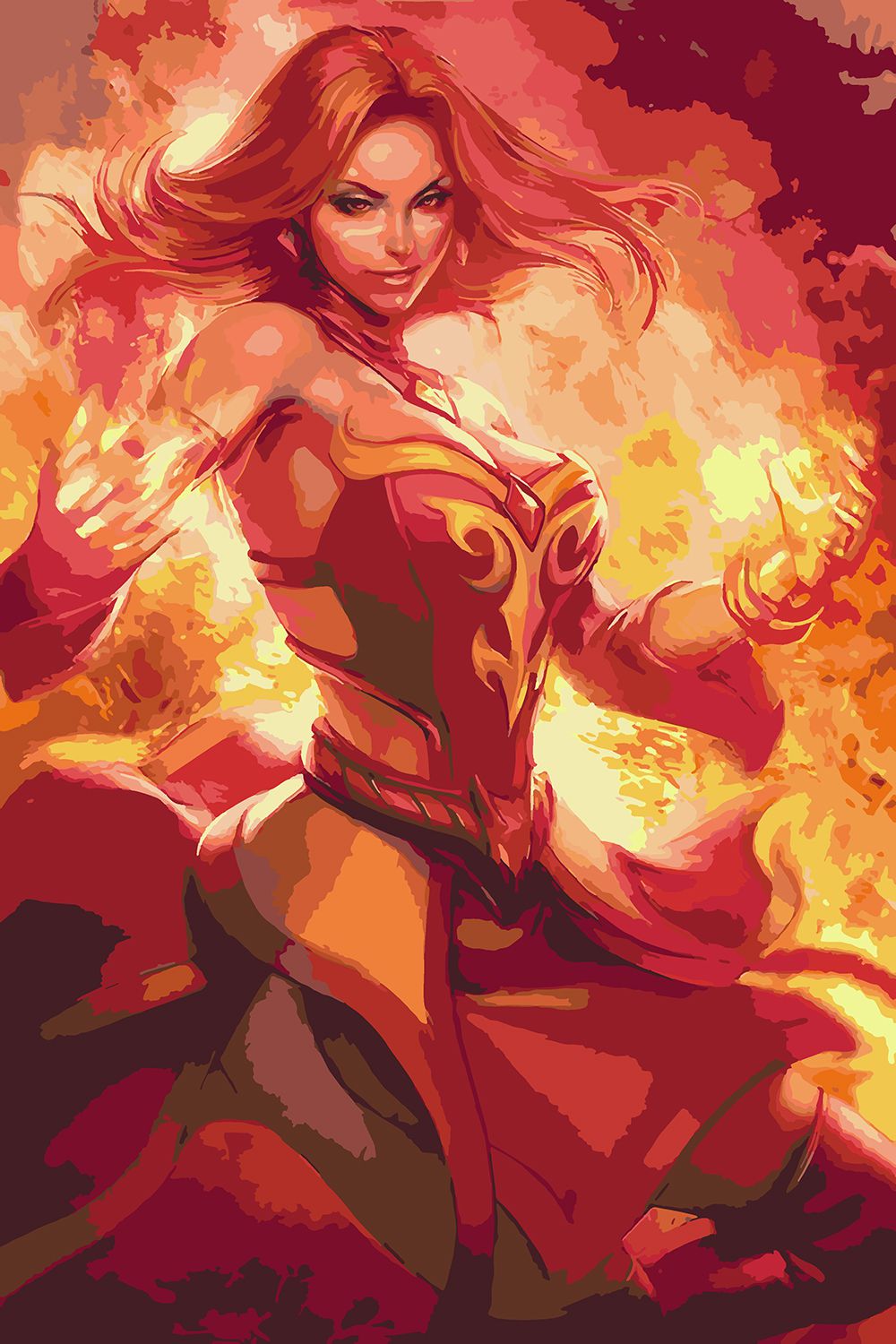

Картина по номерам Красиво Красим Dota 2 - Dota Lina 2, 100 х 150 см, Dota 2 - Dota Lina 2
