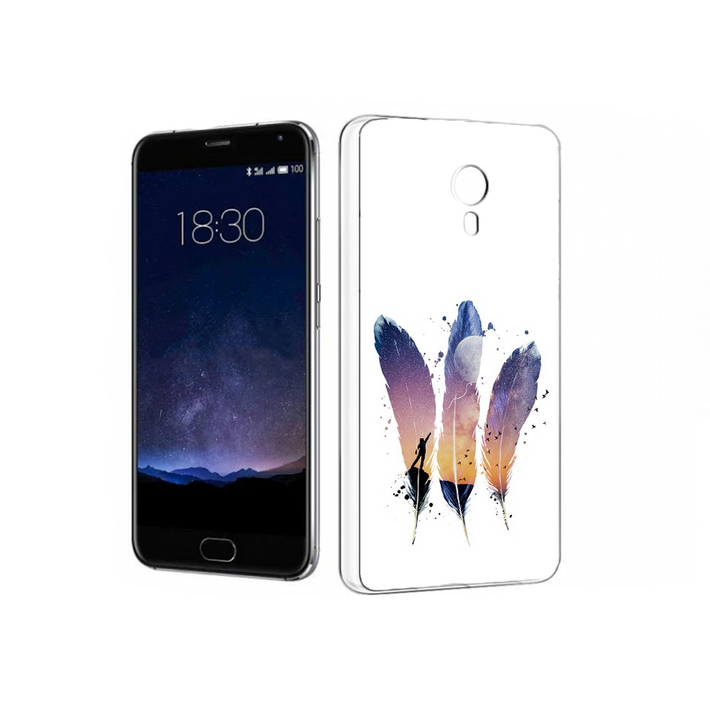 

Чехол MyPads Tocco для Meizu Pro 5 небесные перья (PT18126.86.519), Прозрачный, Tocco