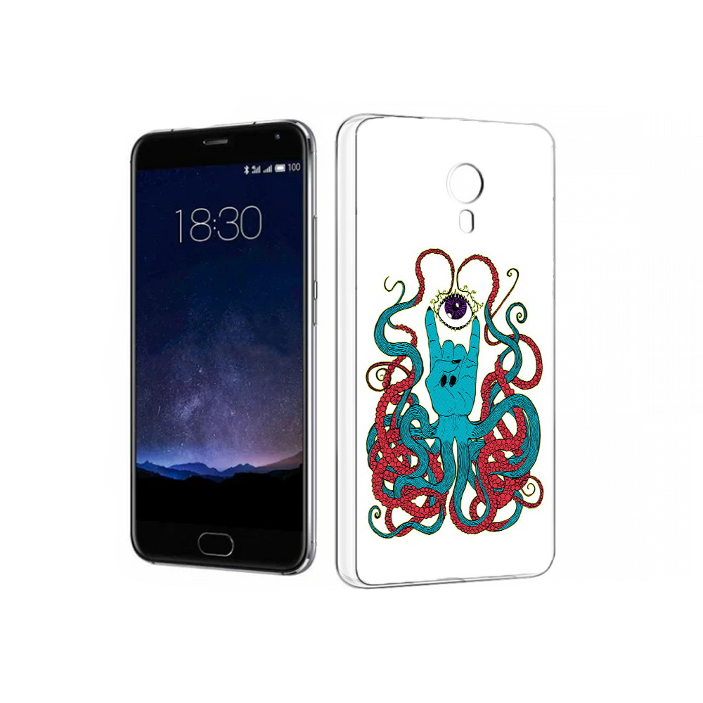 

Чехол MyPads Tocco для Meizu Pro 5 осьминог-рука абстракция (PT18126.86.530), Прозрачный, Tocco