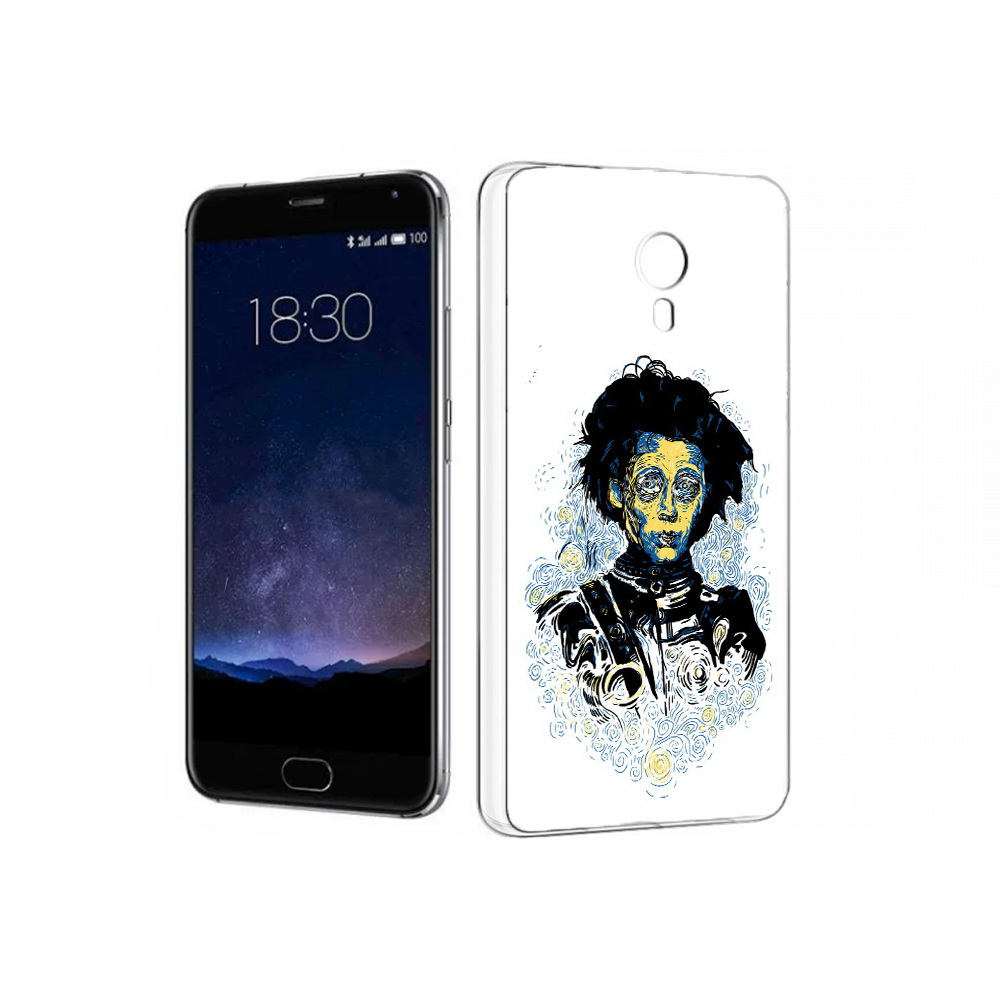 

Чехол MyPads Tocco для Meizu Pro 5 парень черно-белый абстракция (PT18126.86.535), Прозрачный, Tocco