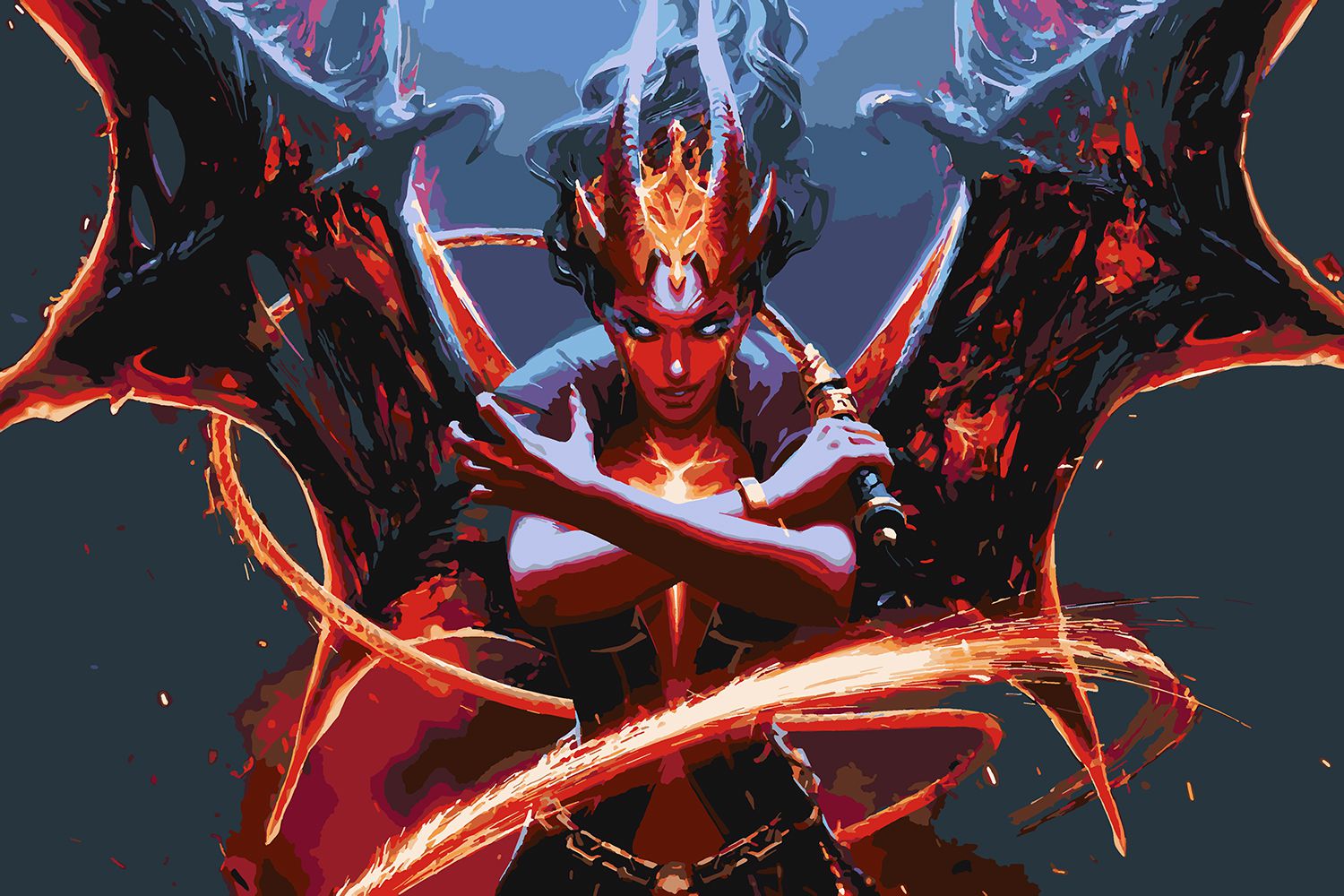 

Картина по номерам Красиво Красим Dota 2 - Queen of Pain Art 2, 80 х 120 см, Dota 2 - Queen of Pain Art 2