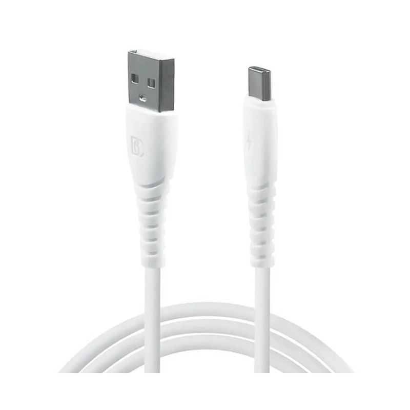 Кабель USB - Type-C BC белый (5A, 1м) для зарядки и передачи данных