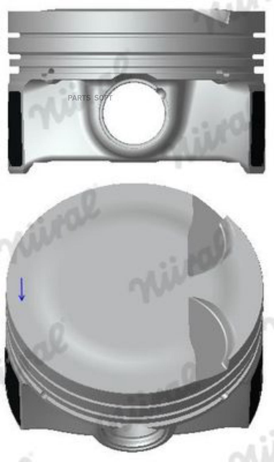 

NURAL 87-442300-10 поршень d71.01 STD Audi A3, VW Golf Polo, Skoda Octavia 1.2TSi 12> 1шт