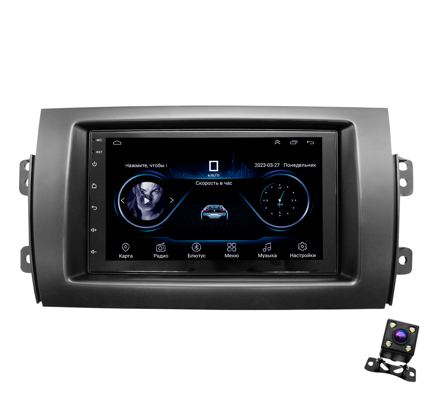 Штатная магнитола Dolmax 7A-SUZSX44CORE для SUZUKI SX4 Android (2/32 Гб, Wi-Fi) +камера