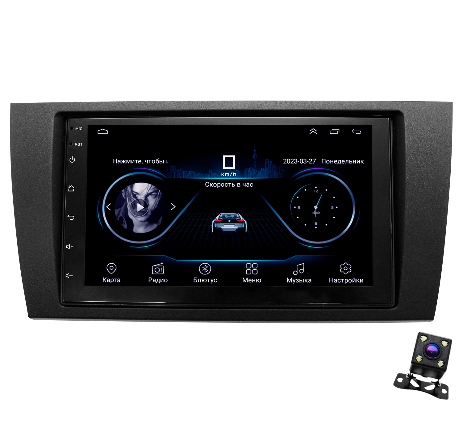 Штатная магнитола Dolmax 7A-TOYAR для TOYOTA, LEXUS Android (Wi-Fi, GPS, BT) +камера