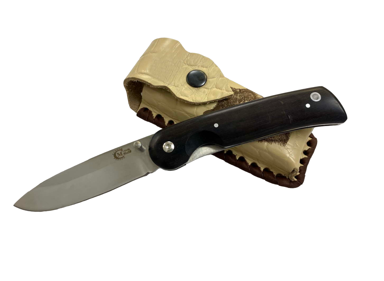 Нож складной Мастерская Семина Амур, кованая 95х18, граб