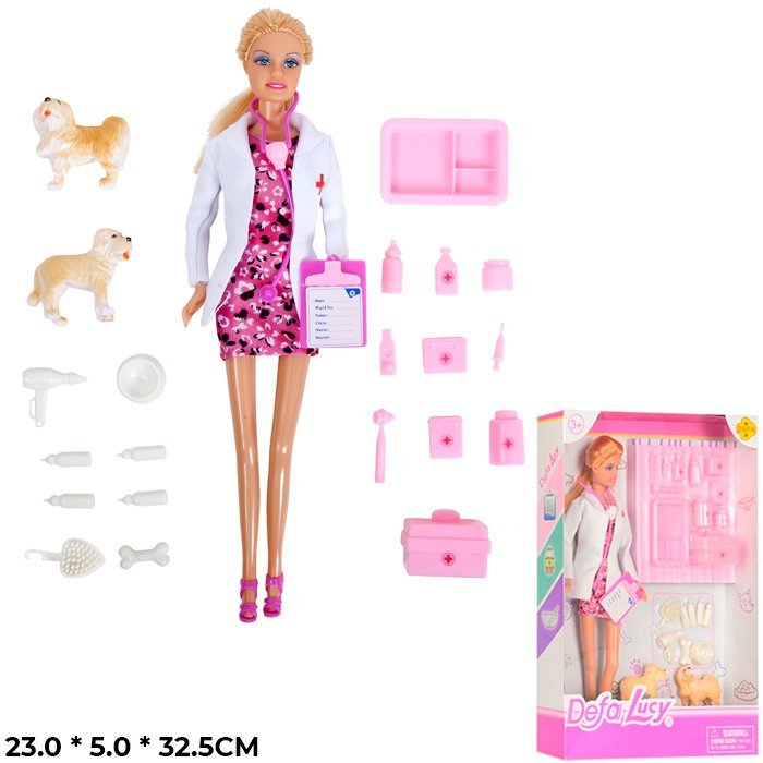 

Кукла 8346 Ветеринар с аксесс. Defa Lucy