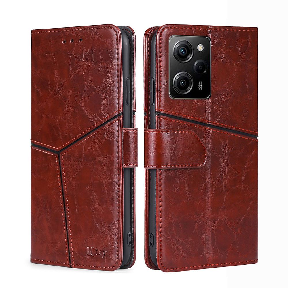 

Чехол MyPads для Poco X5 Pro коричневый (241490)