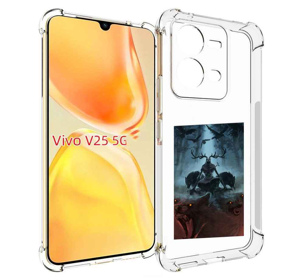 

Чехол MyPads лось демон для Vivo V25 5G / V25e, Прозрачный, Tocco