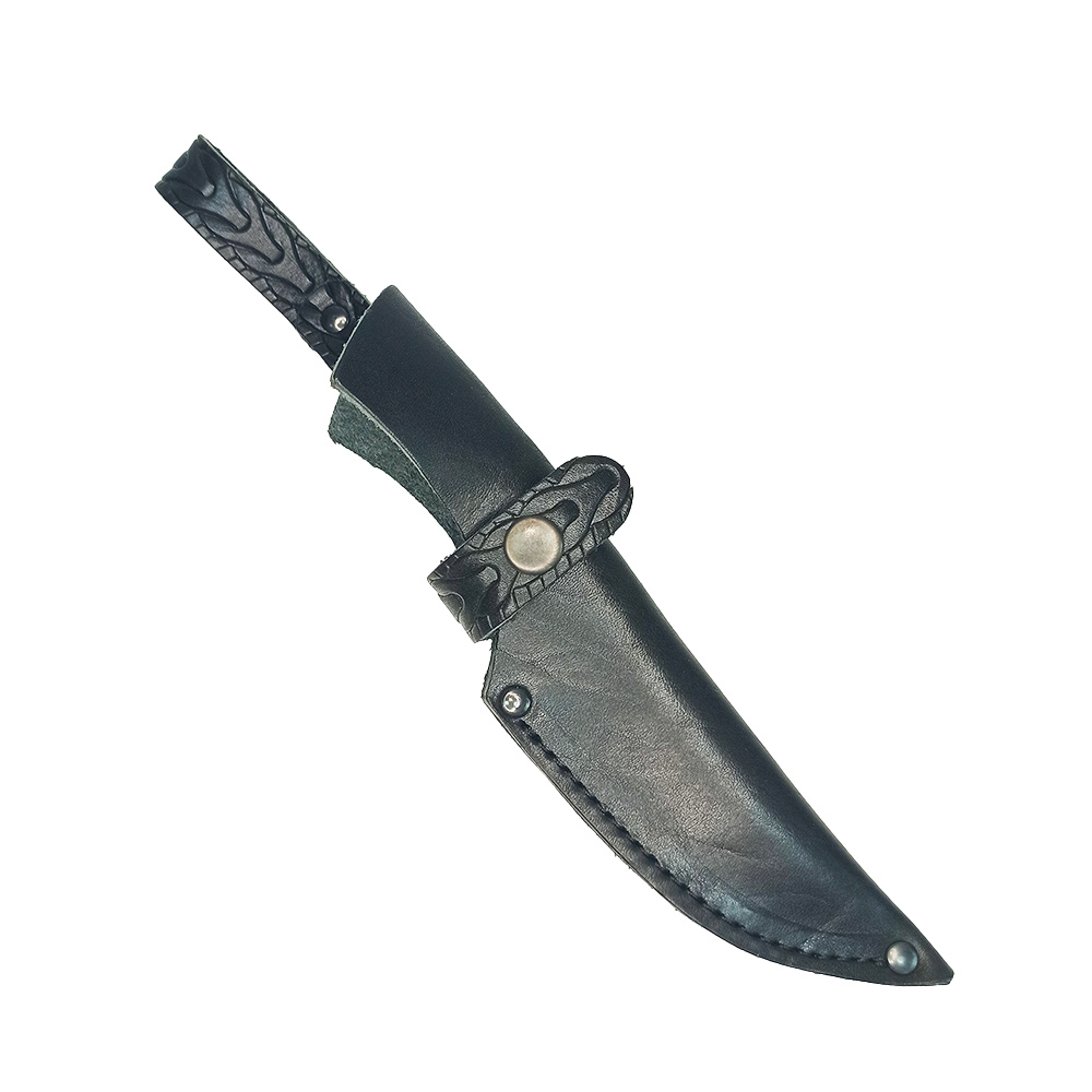 Ножны ИССО кожаные для ножа европейского типа с длиной клинка 13 см, черные