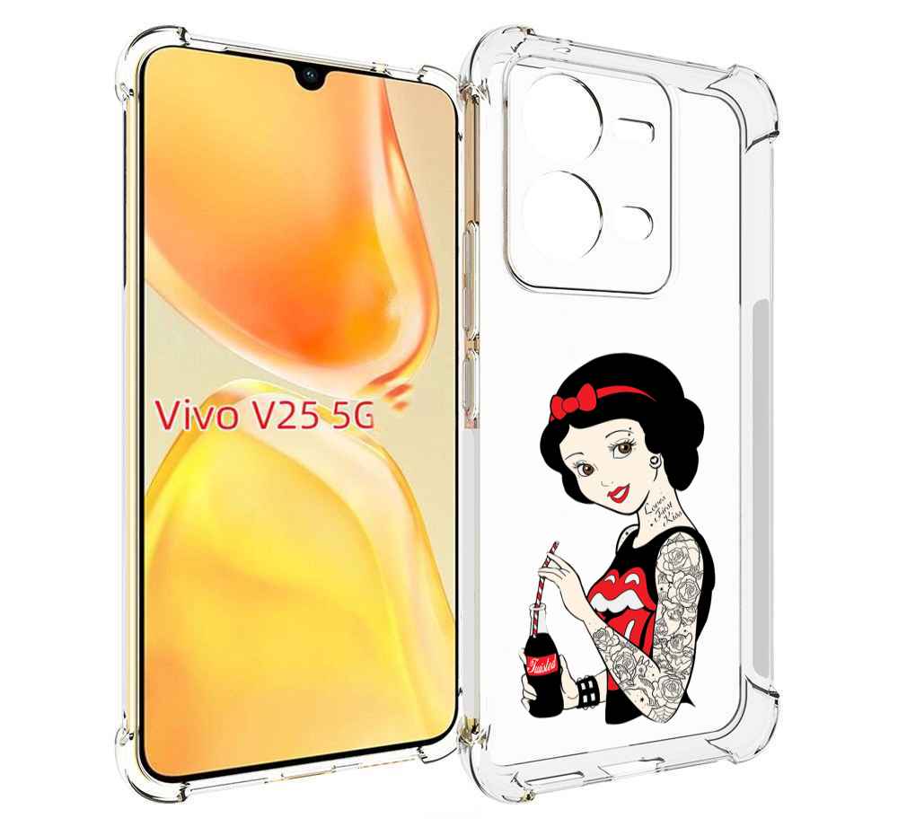 

Чехол MyPads любительница-колы женский для Vivo V25 5G / V25e, Прозрачный, Tocco