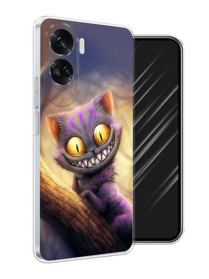 

Чехол Awog на Honor 90 Lite "Cheshire Cat", Фиолетовый;желтый, 6122350-1