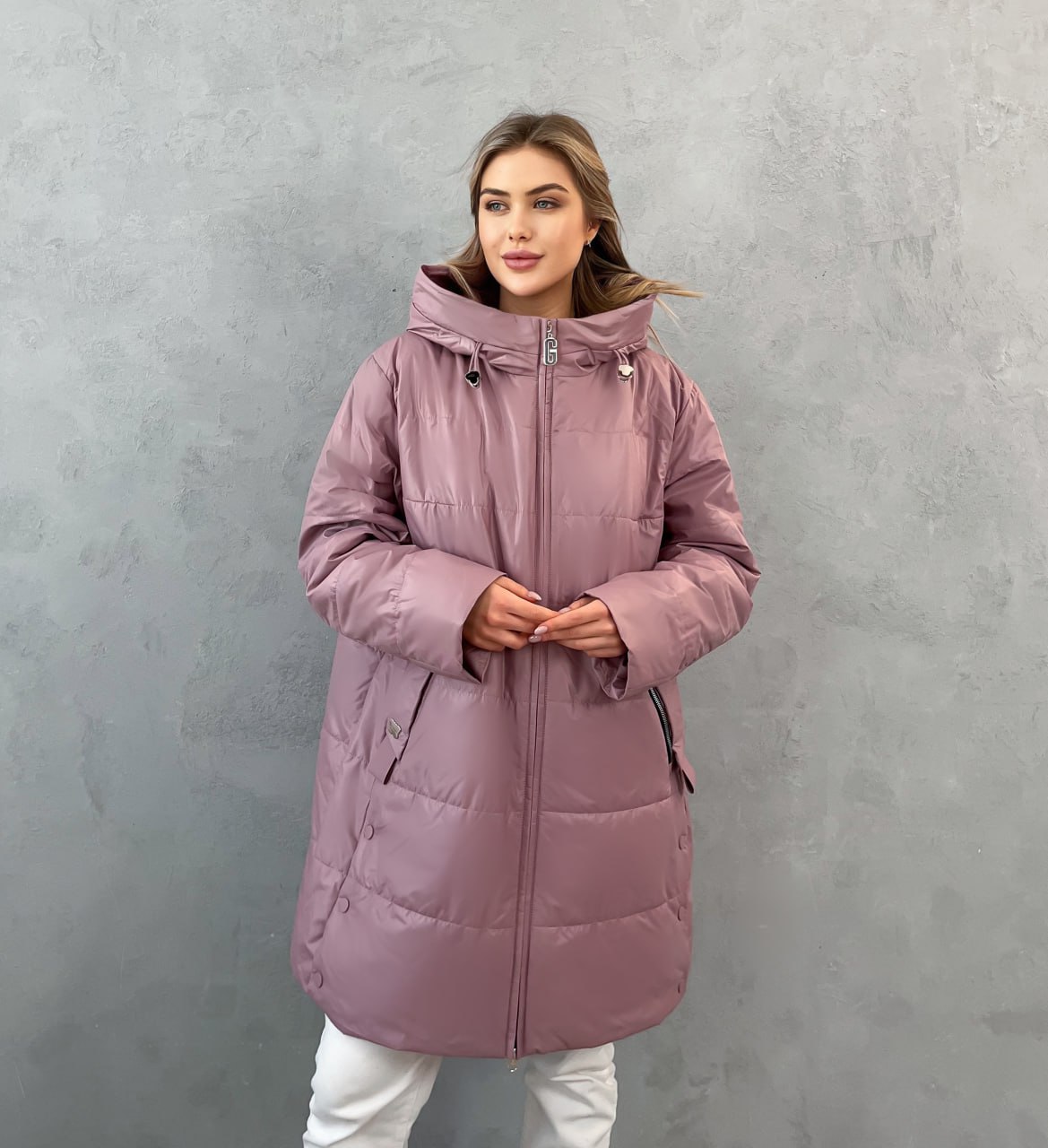 

Куртка женская 332 розовая 66 RU, Розовый, 332