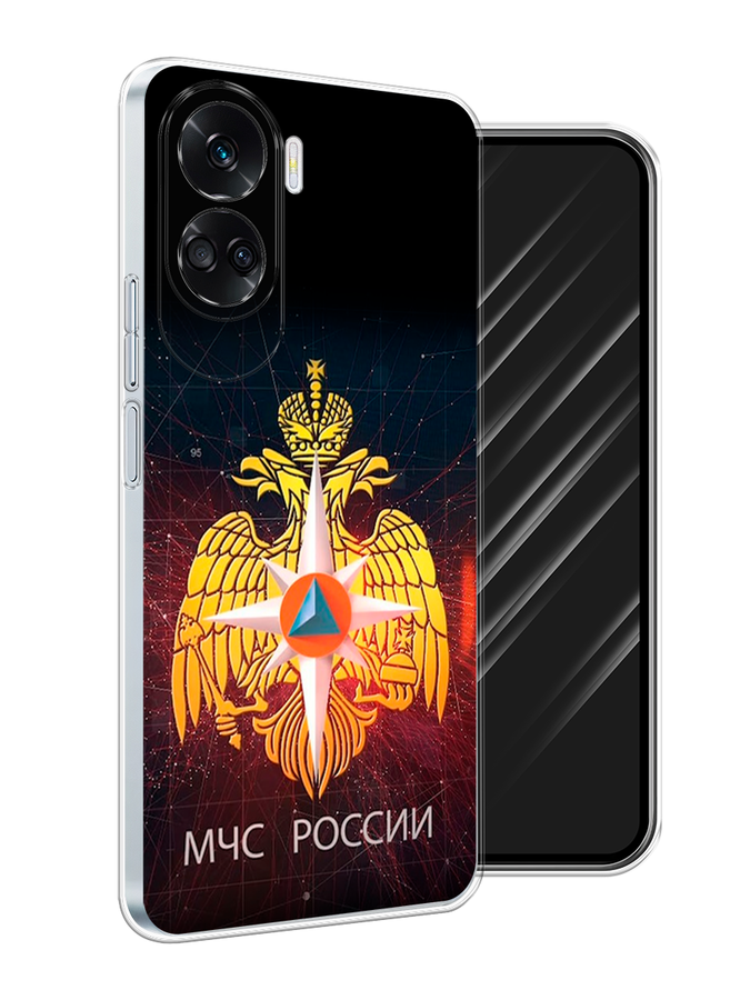 

Чехол Awog на Honor 90 Lite "МЧС России", Черный;желтый;красный, 6122350-1