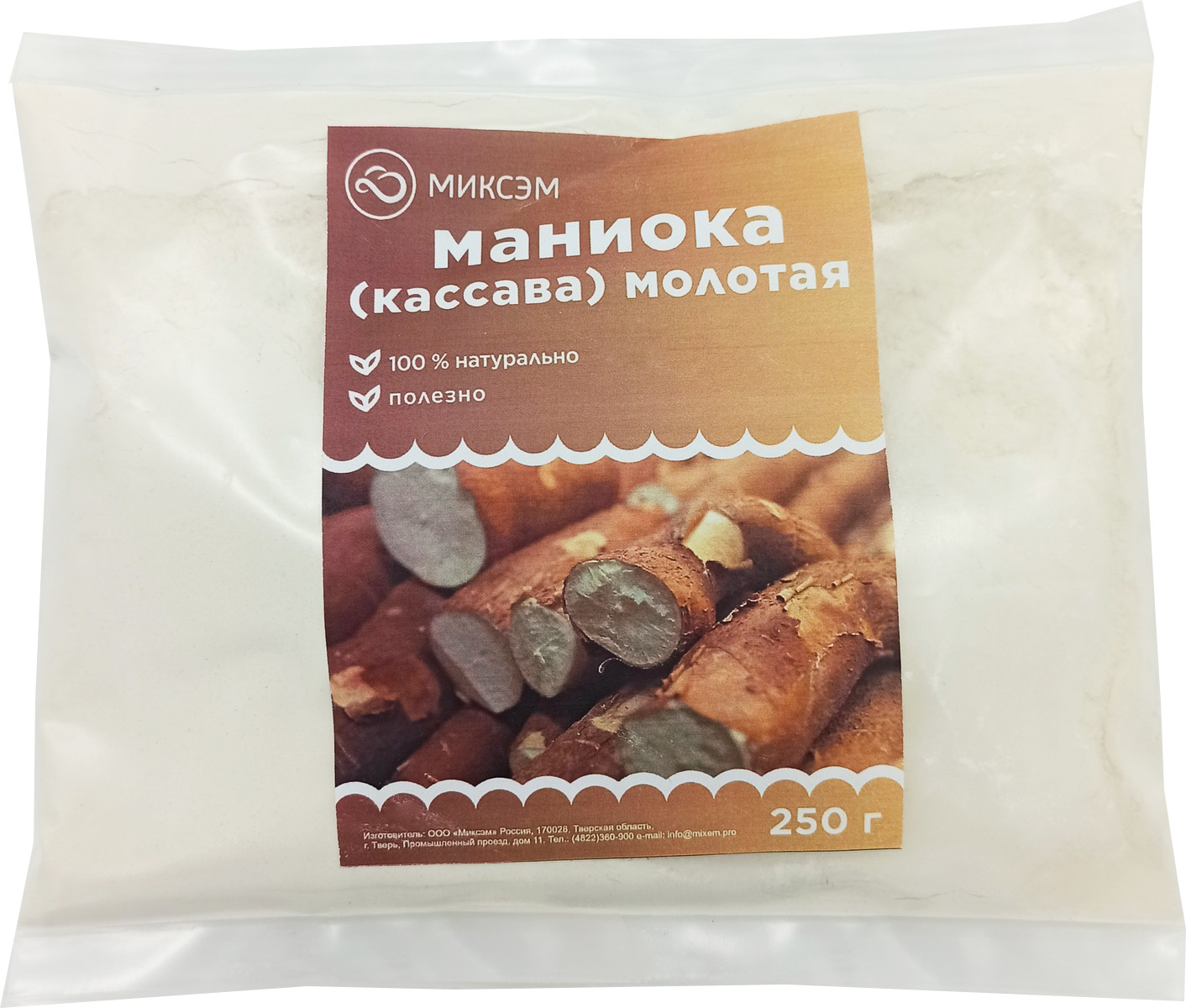 

Маниока (Кассава) Миксэм молотая, 250 г