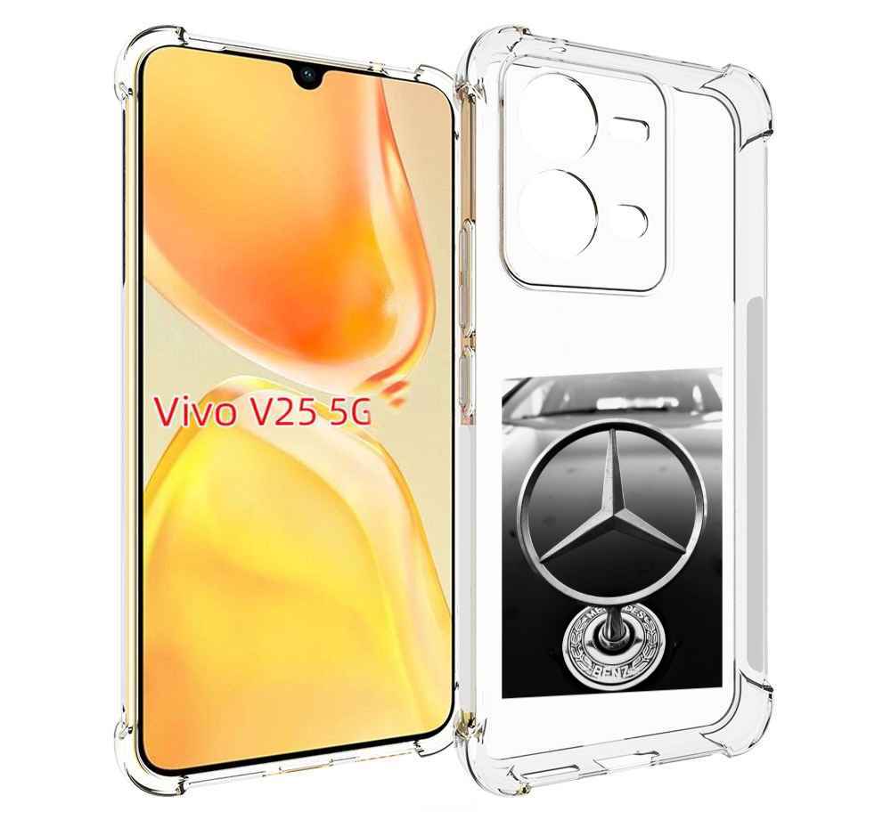 

Чехол MyPads mercedes 6 мужской для Vivo V25 5G / V25e, Прозрачный, Tocco