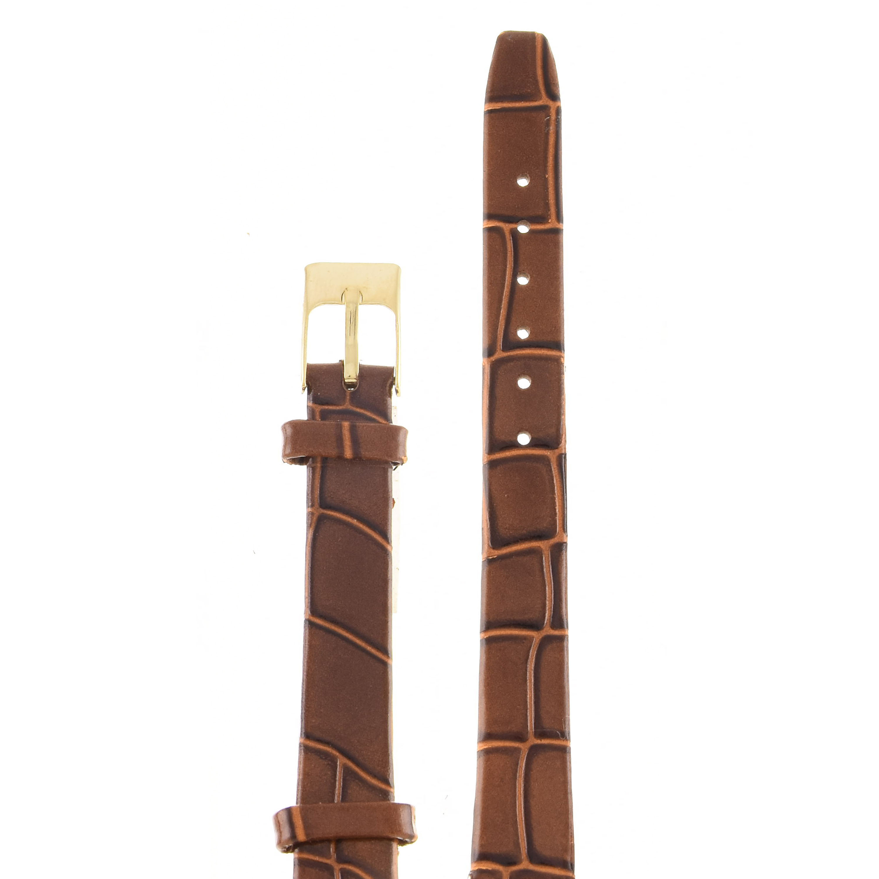 

Ремешок из двух частей женский Velengton 12 коричневый croco/золотистый, 12