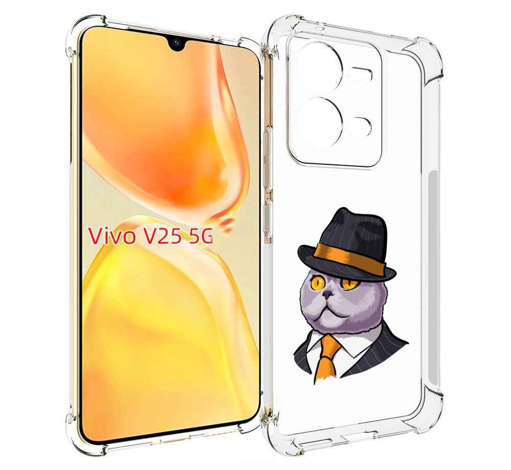 

Чехол MyPads британец для Vivo V25 5G / V25e, Прозрачный, Tocco