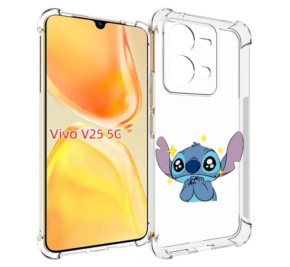 

Чехол MyPads милый-стич детский для Vivo V25 5G / V25e, Прозрачный, Tocco