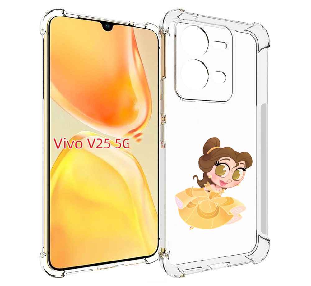 

Чехол MyPads мини-принцесса женский для Vivo V25 5G / V25e, Прозрачный, Tocco