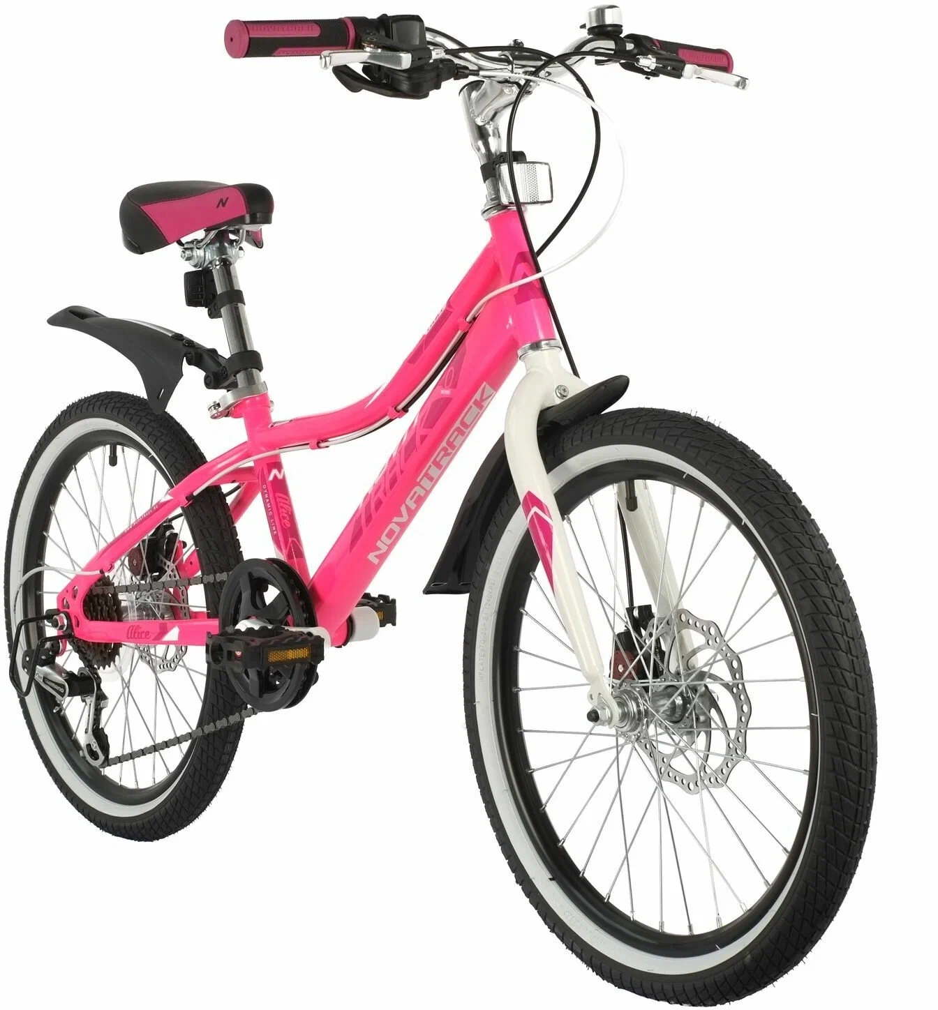 Велосипед Novatrack Alice 6D 20 2021 One Size розовый 1791000₽