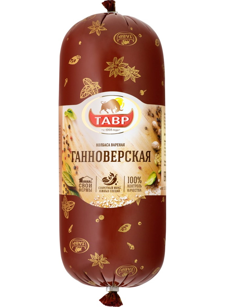 

Колбаса Тавр Ганноверская вареная +-1,9 кг