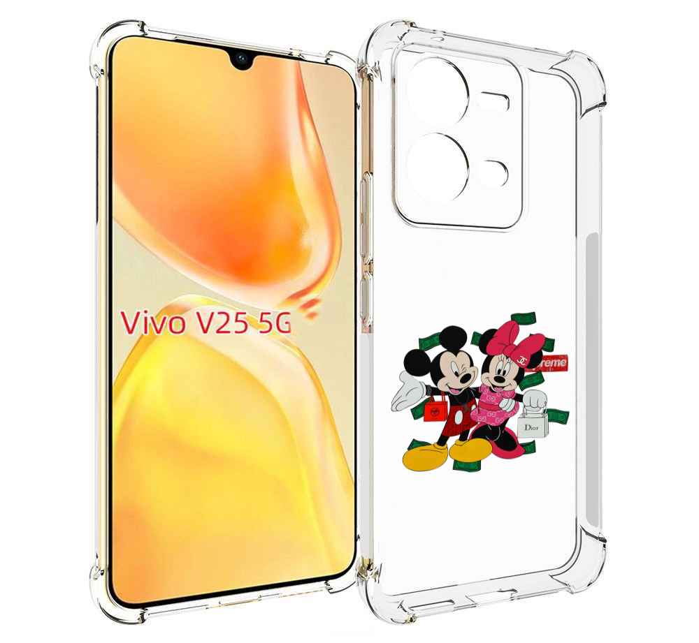 

Чехол MyPads модные-микки-маус детский для Vivo V25 5G / V25e, Прозрачный, Tocco