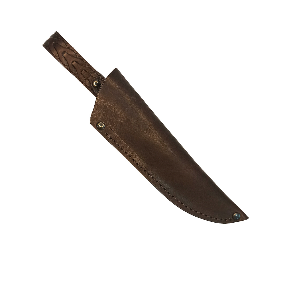 Ножны ИССО кожаные для ножа погружные с длиной клинка 13 см, шоколад