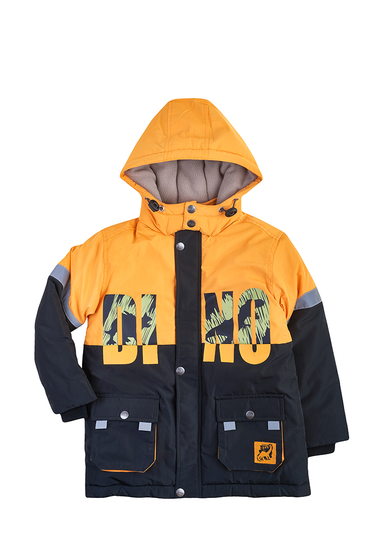 Куртка детская Max&jessi AW21C435 желтый/серый р.104