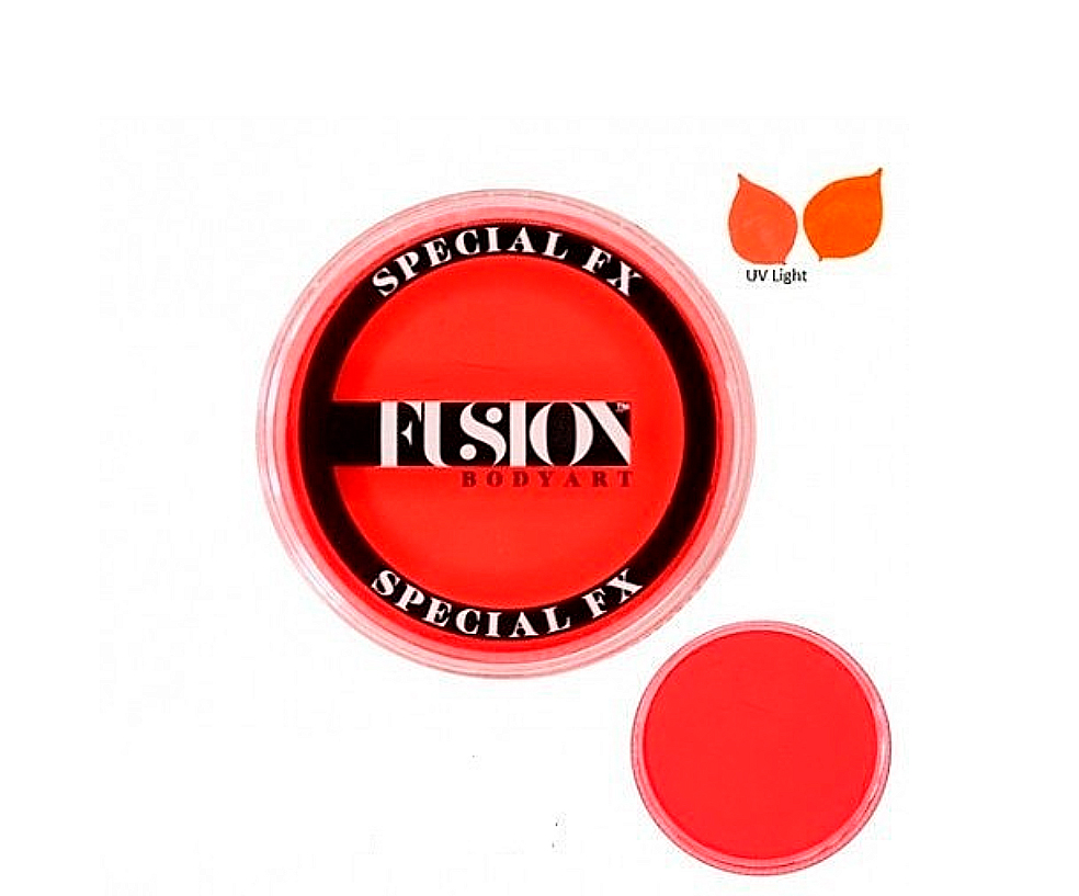 Профессиональный аквагрим FUSION Неоновый оранжевый, 32 г краска для волос concept fusion inspiration тон 8 44 оранжевый закат 100 мл