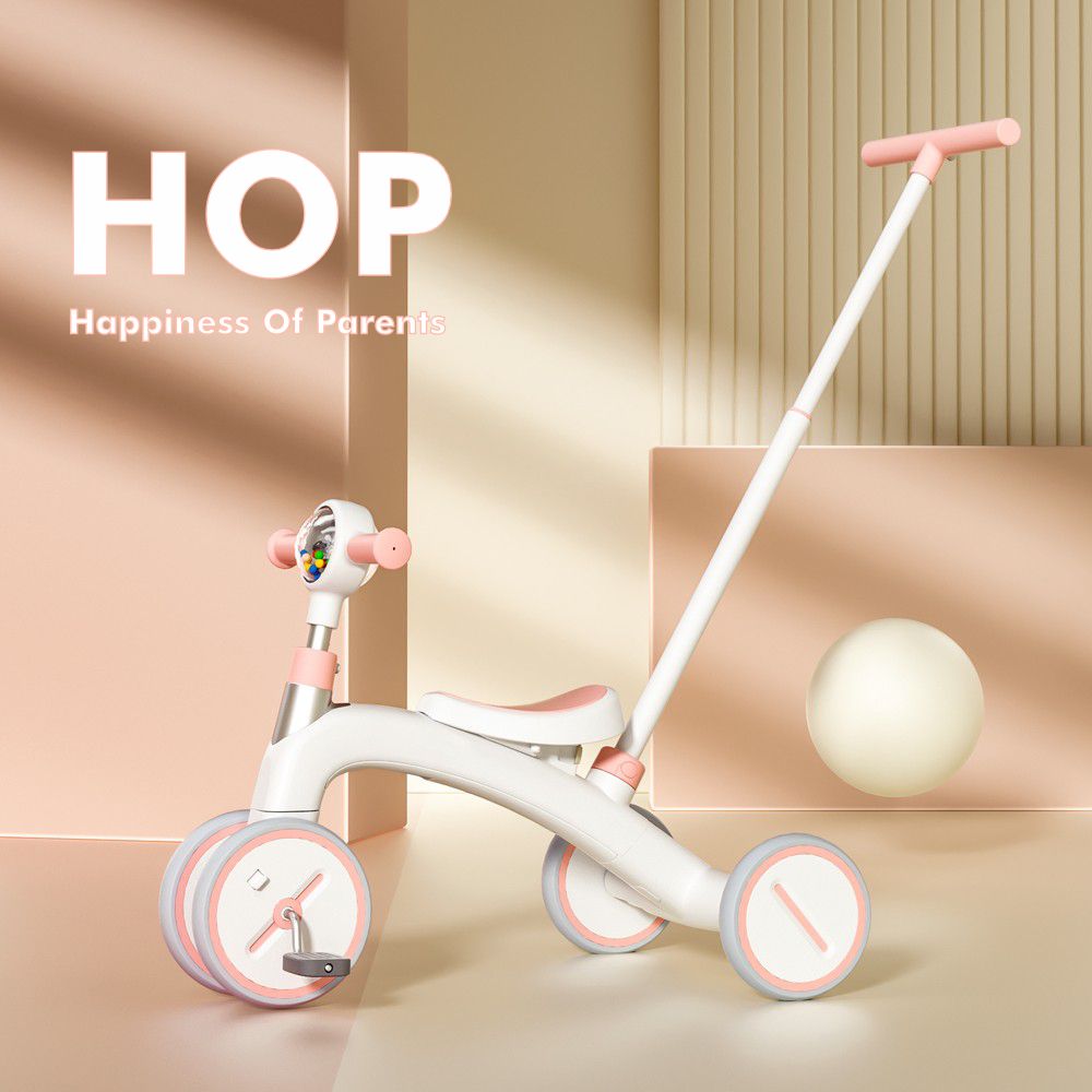 Велосипед детский трехколесный HOP Mini 1876 розовый хохлома стул детский разборный с хохломской росписью ягоды