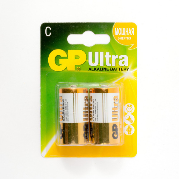 

Батарейка GP ULTRA LR14 (С) / 1.5 В / 2 штуки в блистере