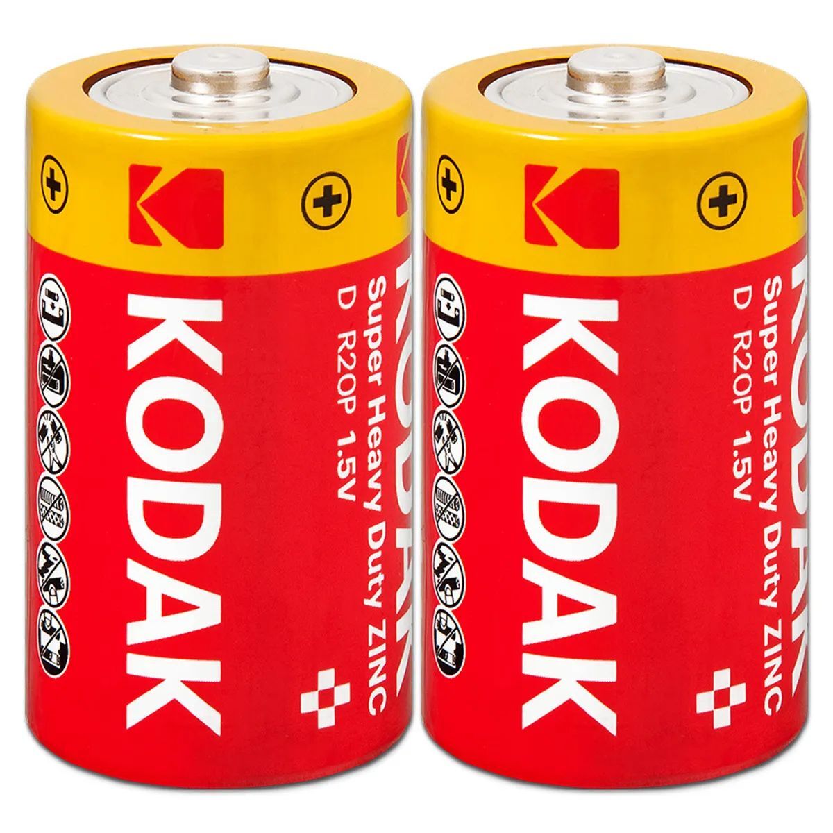 

Батарейка Kodak EXTRA HEAVY DUTY R20 / D / 1.5 В/ 1.5 V/ 2 штуки SR