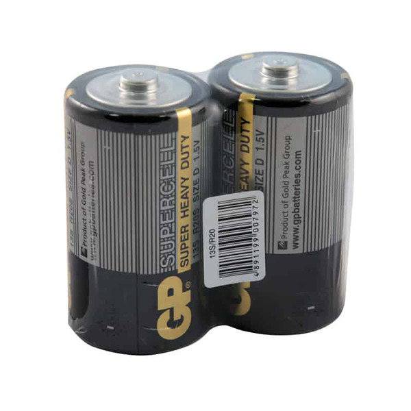 

Батарейка GР Supercell R20 / D / 1.5 В/ 1.5 V/ 2 штуки SR