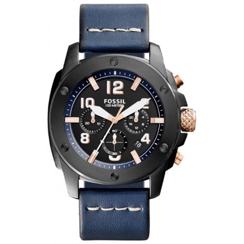 

Наручные часы мужские Fossil FS5066 синие, FS5066