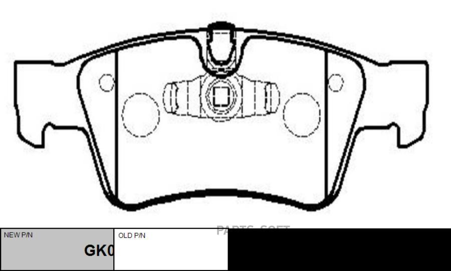 

Тормозные колодки Ctr GK0080