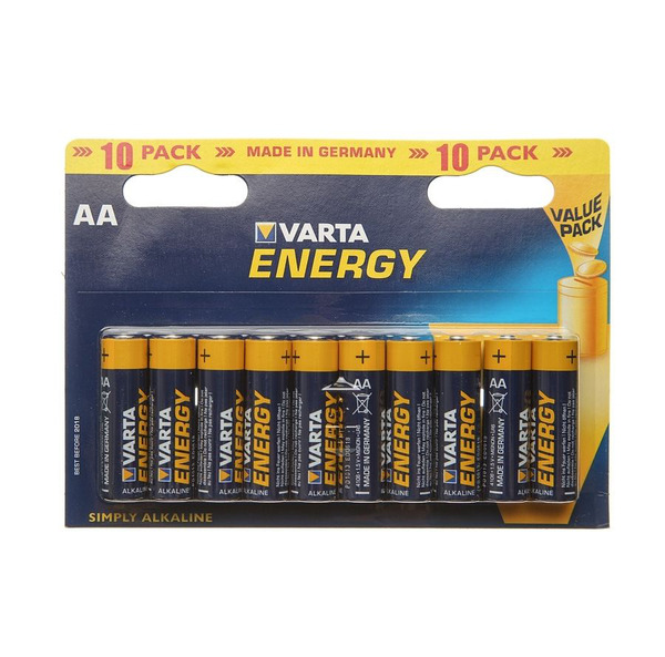 

Батарейка VARTA ENERGY / 1.5 В / AA (LR6) 10 штук в блистере