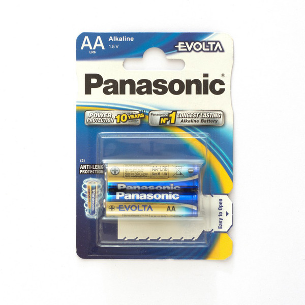 

Батарейка Panasonic Evoltа Alkaline / 1.5 В / AA (LR6) 2 штуки в блистере, Panasonic-4