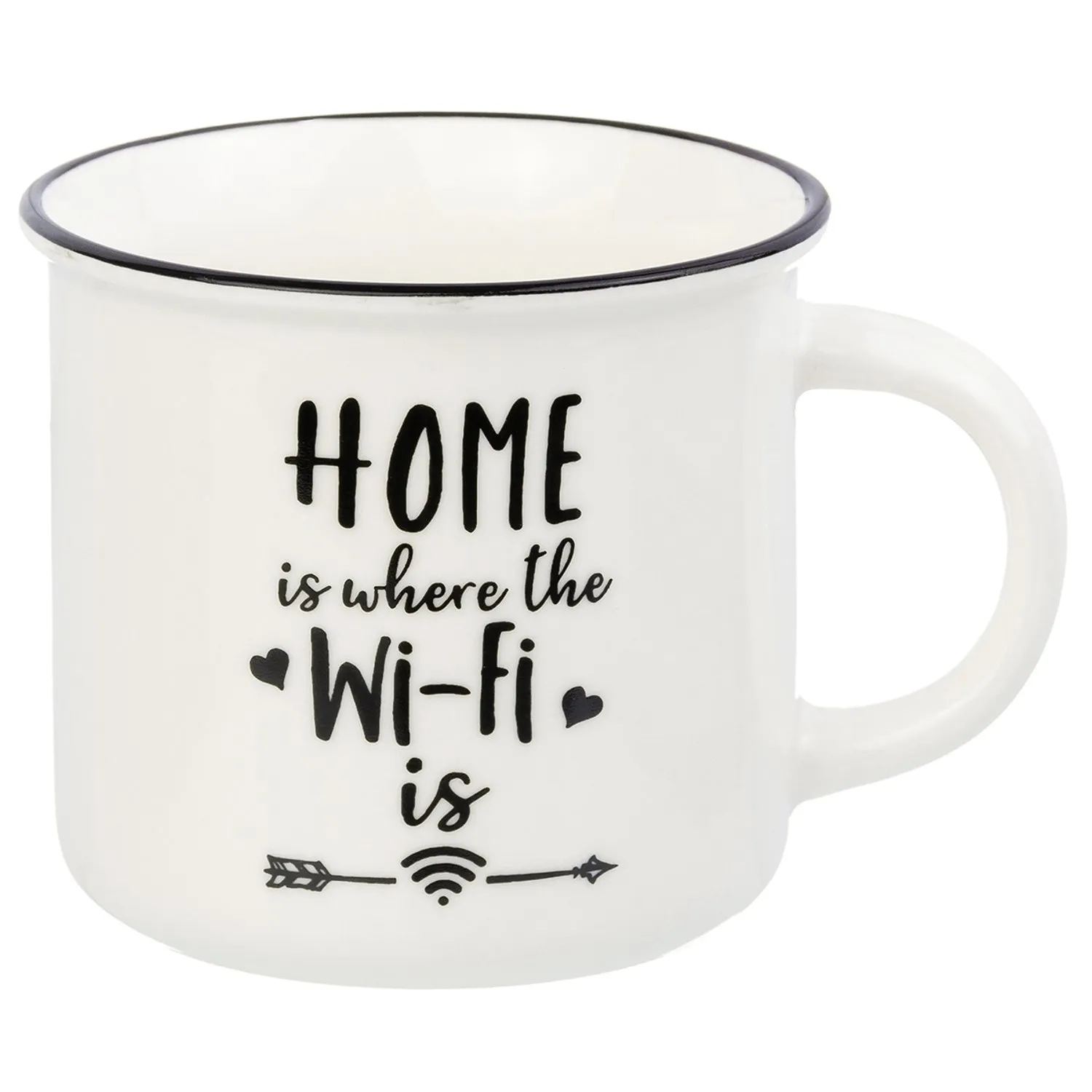 

Кружка Elan Gallery Home is where the wi-fi 400 мл