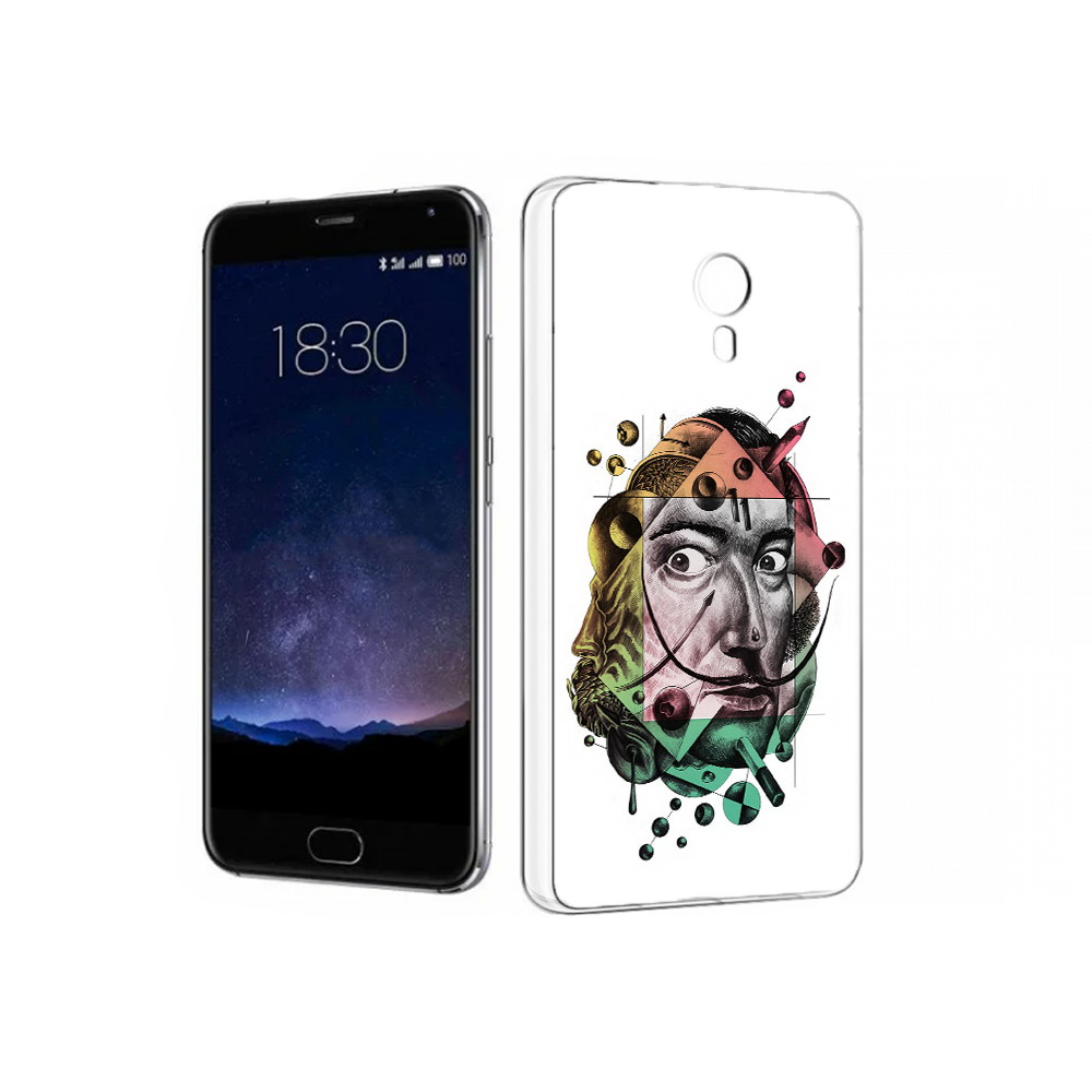 

Чехол MyPads Tocco для Meizu Pro 5 разноцветное лицо абстракция (PT18126.86.570), Прозрачный, Tocco
