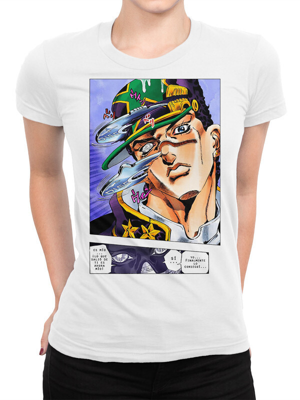 

Футболка женская Dream Shirts Невероятные приключения ДжоДжо Женская 10008241 белая XS, Невероятные приключения ДжоДжо Женская 10008241