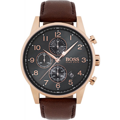 

Наручные часы мужские HUGO BOSS HB1513496 коричневые, HB1513496