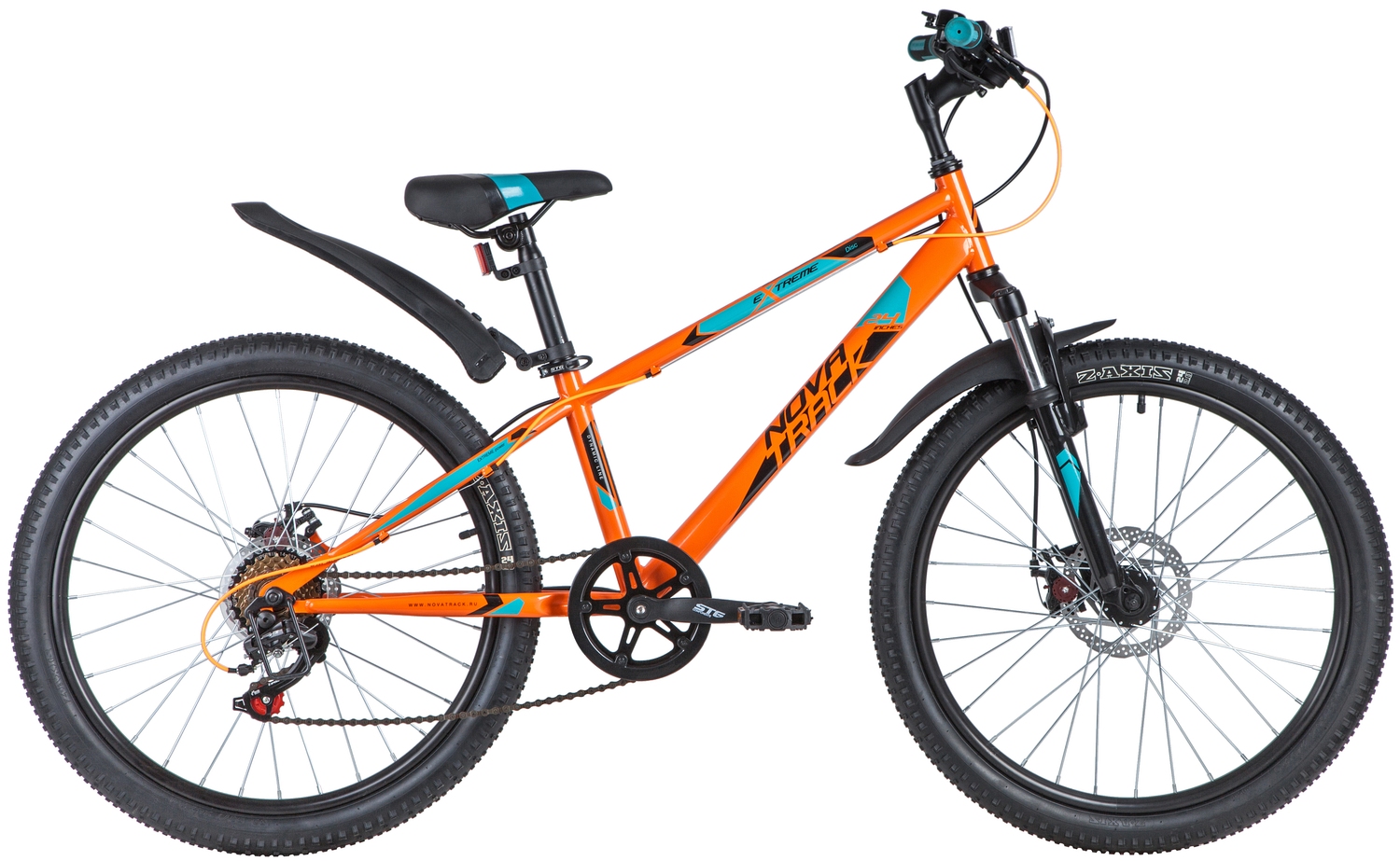 фото Велосипед novatrack 24 extreme 6.d оранжевый