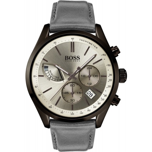 

Наручные часы мужские HUGO BOSS HB1513603 серые, HB1513603