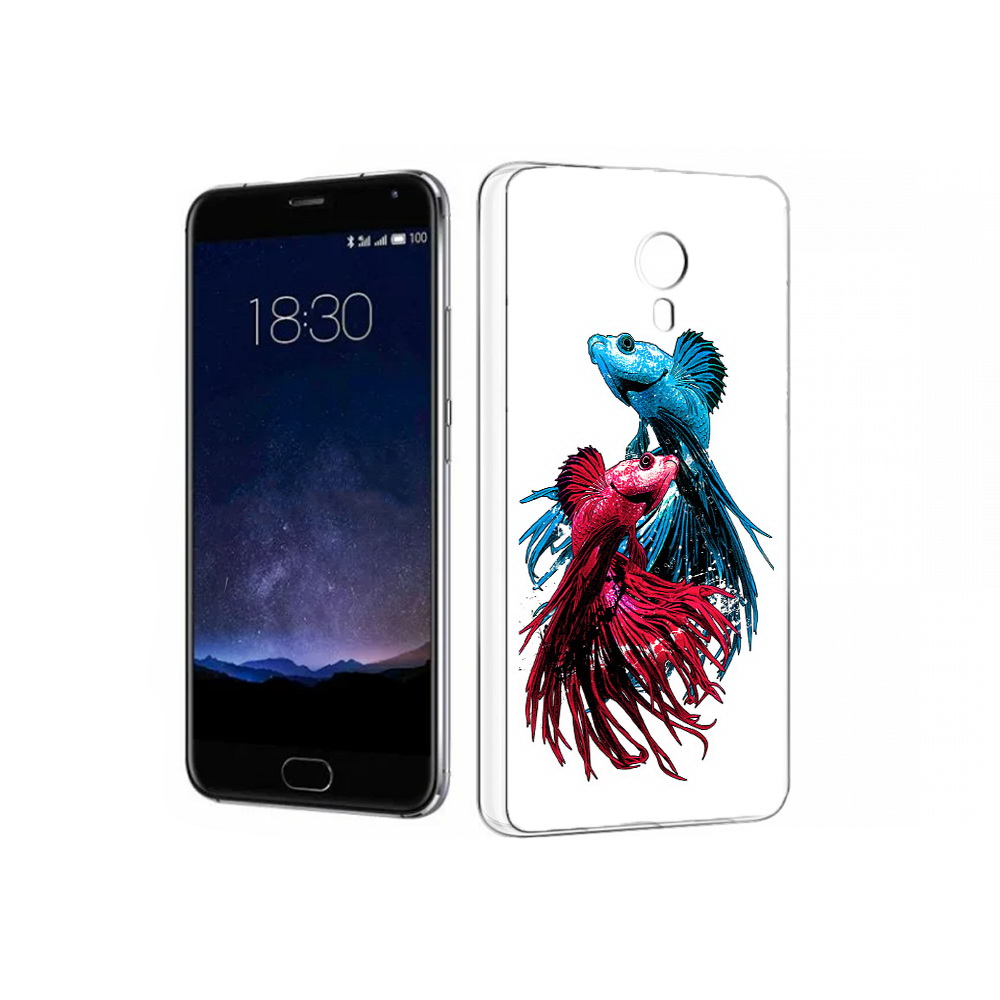 

Чехол MyPads Tocco для Meizu Pro 5 рыбы петушки (PT18126.86.592), Прозрачный, Tocco