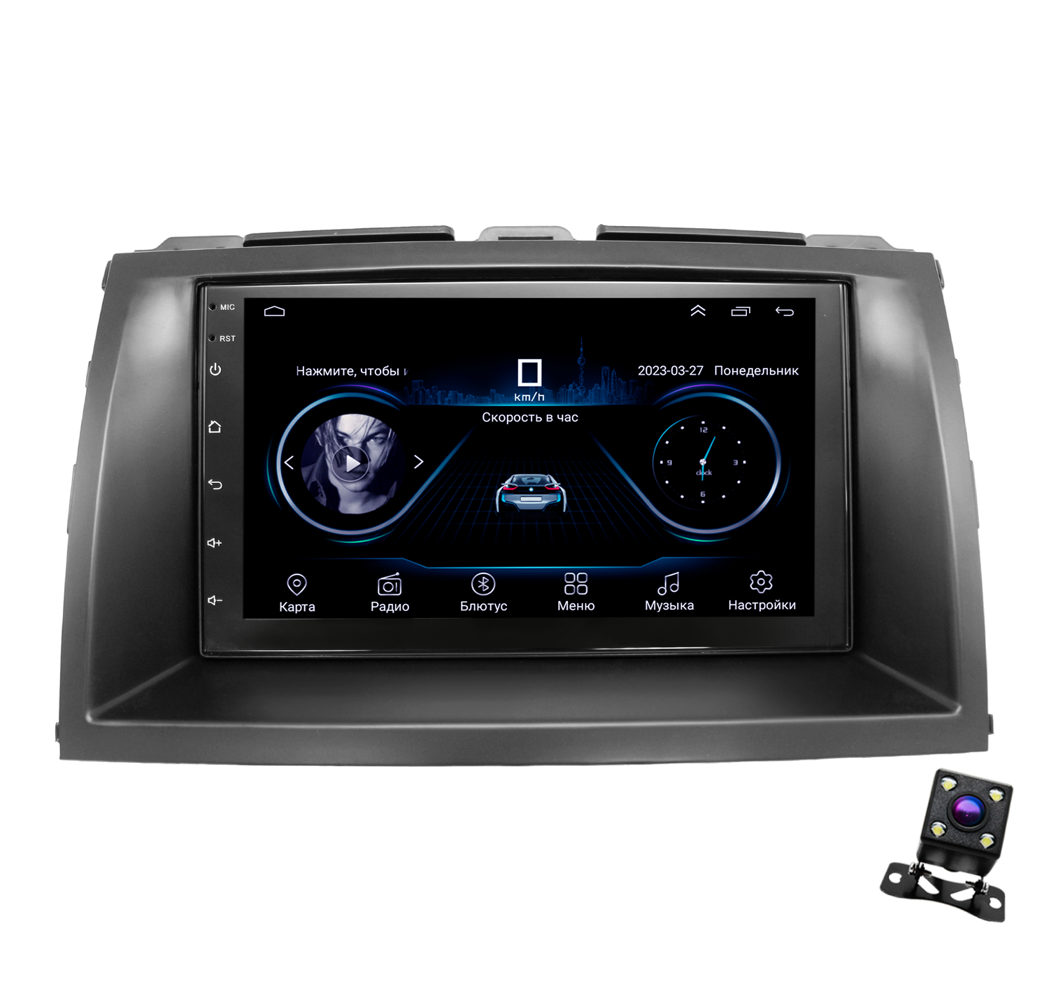 Штатная магнитола Dolmax 7A-TOYLC1204CORE для TOYOTA, LEXUS Android (2/32 Гб) +камера