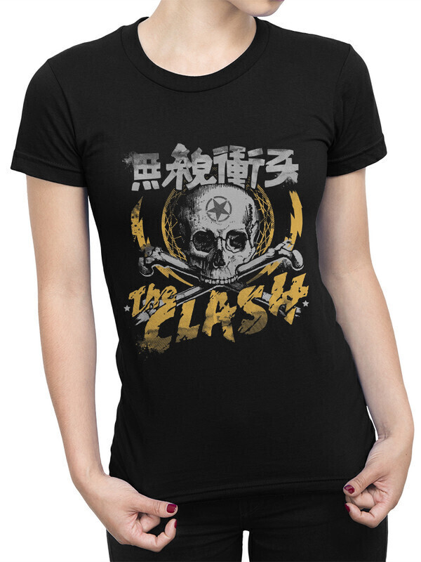 

Футболка женская Dream Shirts The Clash Женская 10008271 черная M, The Clash Женская 10008271