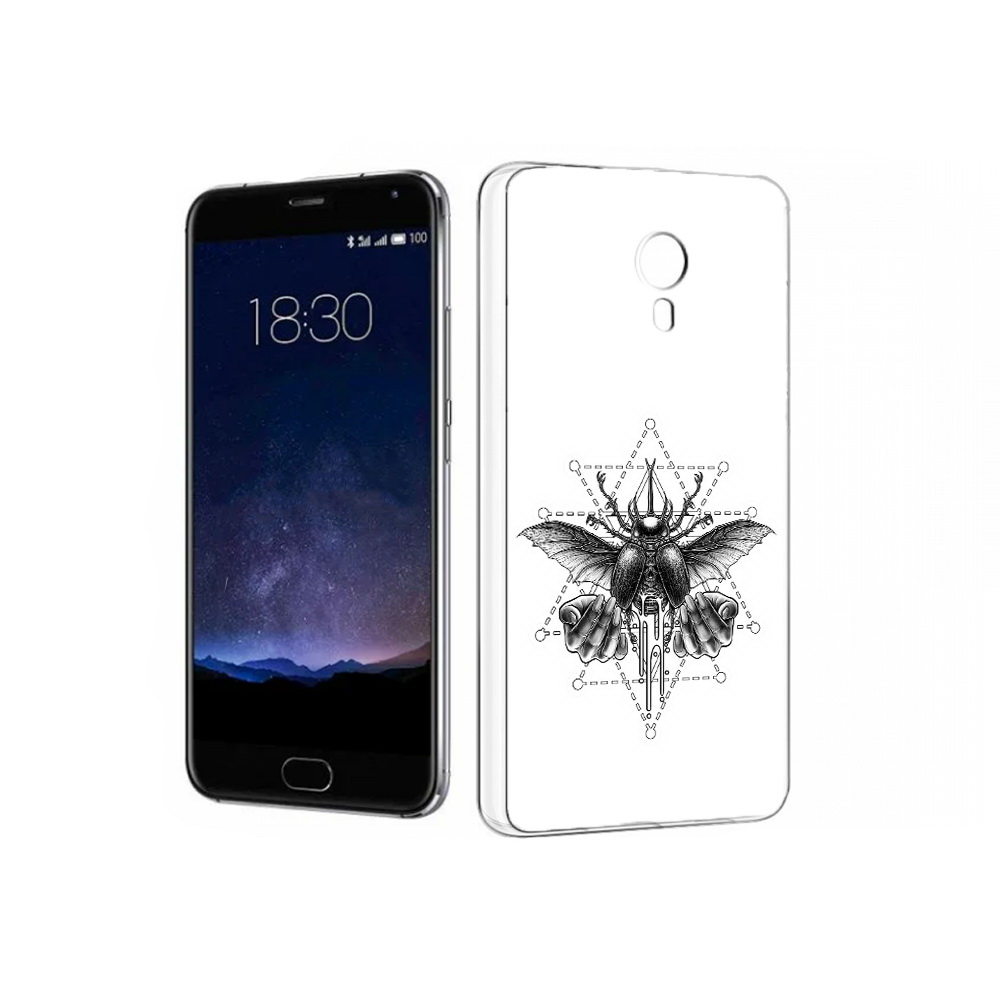 

Чехол MyPads Tocco для Meizu Pro 5 скарабей (PT18126.86.601), Прозрачный, Tocco