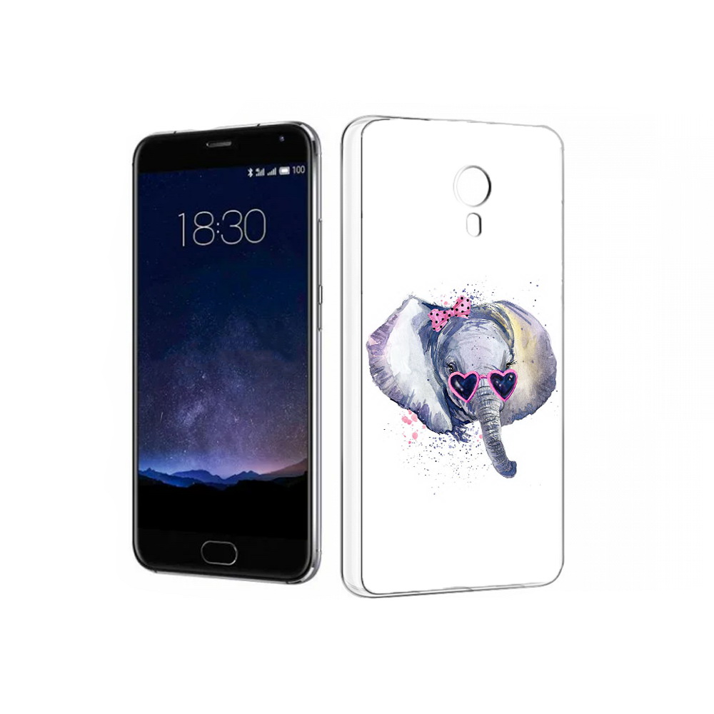 

Чехол MyPads Tocco для Meizu Pro 5 слоник в очках (PT18126.86.608), Прозрачный, Tocco
