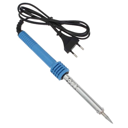 фото Паяльник электрический soldering iron wd-62; 60 вт с пластиковой рукояткой (синий) nobrand